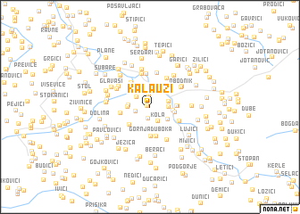 map of Kalauzi