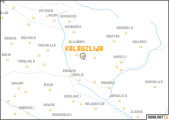 map of Kalauzlija