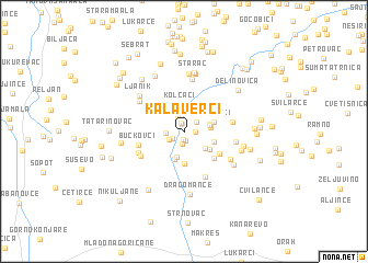 map of Kalaverci