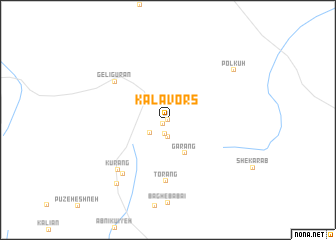 map of Kal Āvors