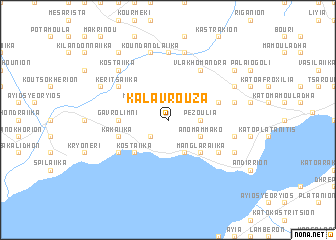 map of Kalavroúza