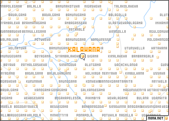 map of Kalawana