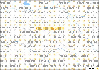 map of Kalawanegama