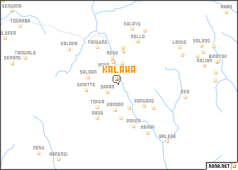 map of Kalawa