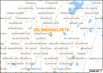 map of Kalawediwulpota