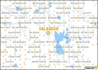 map of Kalawewa
