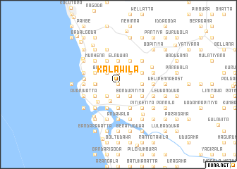 map of Kalawila