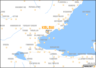 map of Kalawi