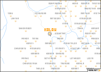 map of Kalaw