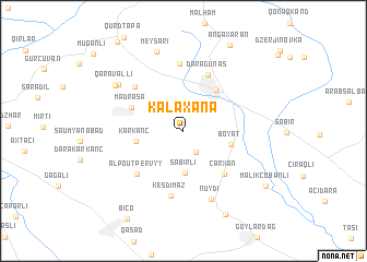 map of Kǝlǝxana