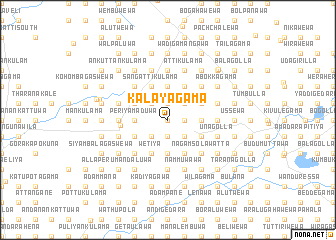 map of Kalayagama