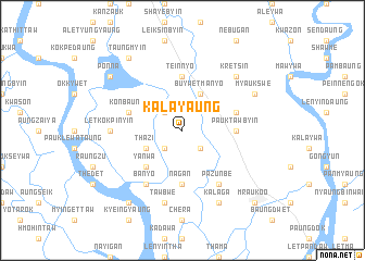 map of Kalayaung