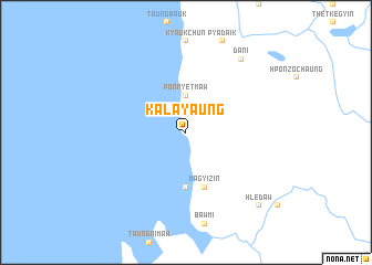 map of Kalayaung