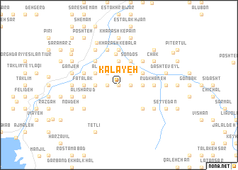 map of Kalāyeh
