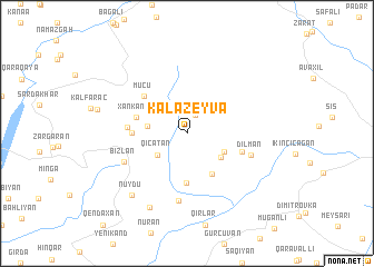 map of Kǝlǝzeyvǝ
