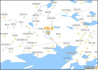 map of Käla