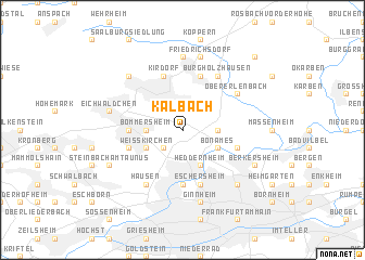 map of Kalbach