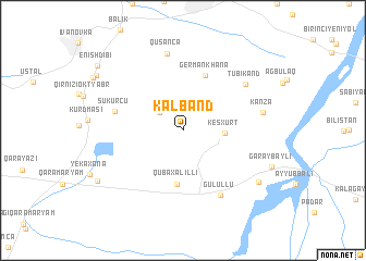 map of Kǝlbǝnd