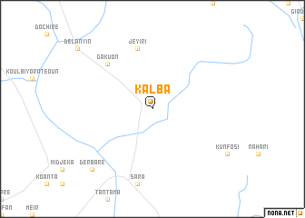 map of Kalba