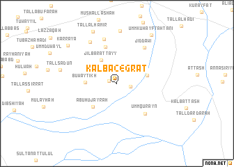 map of Kalb A(246)rāt