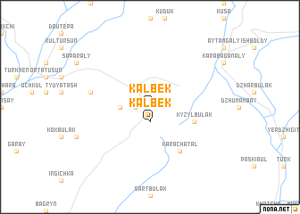 map of Kalʼbek