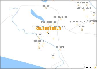 map of Kālber-e Bālā