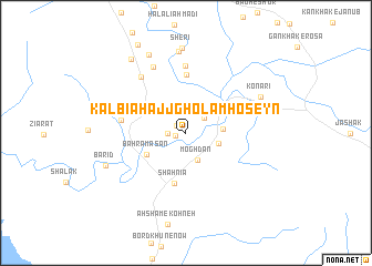 map of Kalbīā Ḩājj Gholām Ḩoseyn