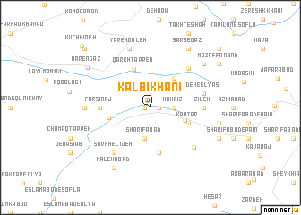 map of Kalbī Khānī