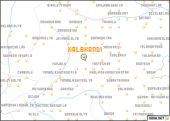 map of Kalb Kandī