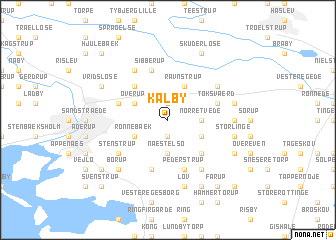 map of Kalby