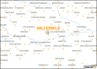 map of Kalce-Naklo