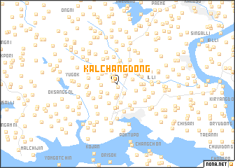 map of Kalchang-dong