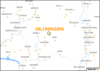 map of Kalchong-dong