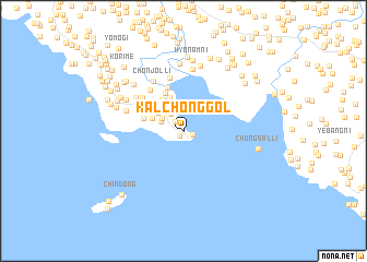map of Kalchŏng-gol