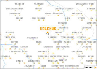 map of Kalchūk