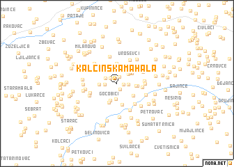 map of Kalčinska Mahala