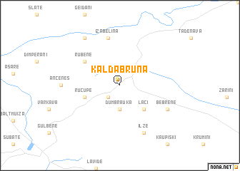 map of Kaldabruņa