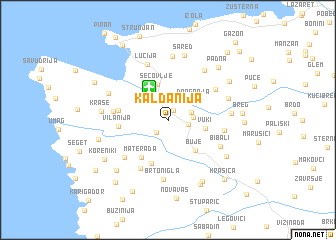 map of Kaldanija