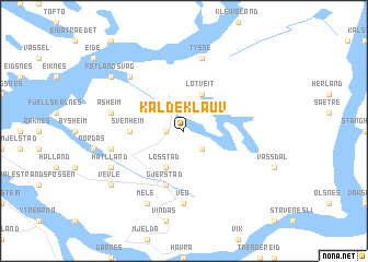 map of Kaldeklauv