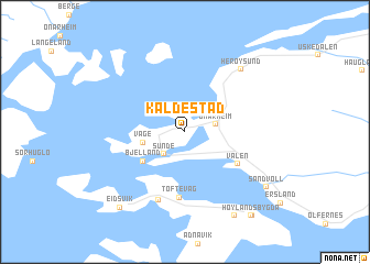 map of Kaldestad