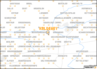 map of Kaldewey