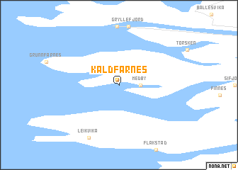 map of Kaldfarnes