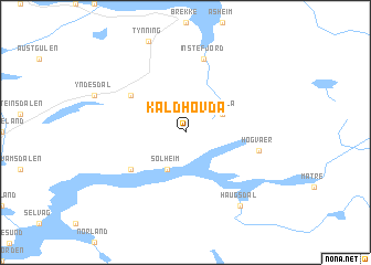 map of Kaldhovda