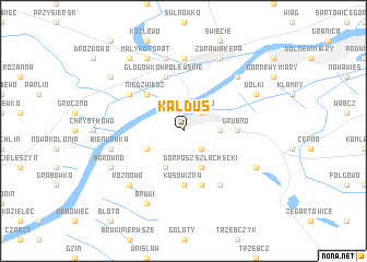 map of Kałdus