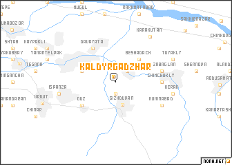 map of Kaldyrga-Dzhar