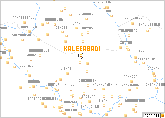 map of Kal-e Bābādī