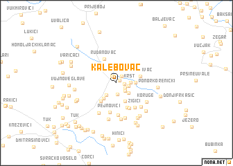 map of Kalebovac