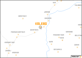 map of Kalebo