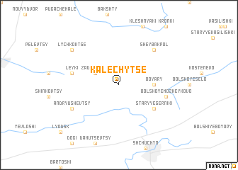 map of Kalechytse