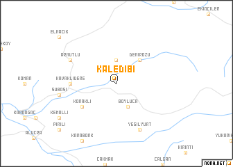 map of Kaledibi